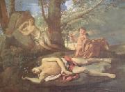 Nicolas Poussin E-cho and Narcissus (mk05) Sweden oil painting artist
